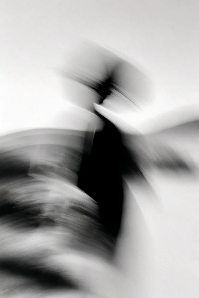 Ethereal Kinetic Monochrome style AI image example 2
