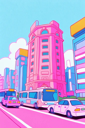 Neon Pastel Kawaii Core style reference image — kawaii anime style
