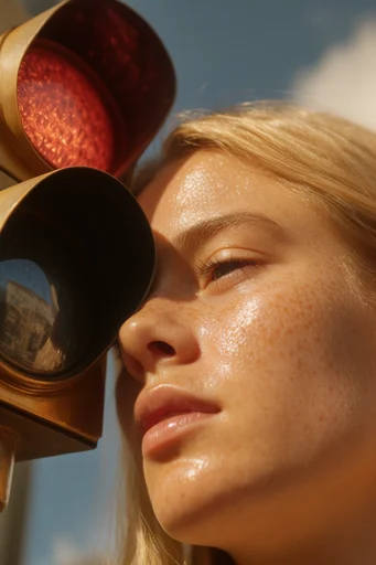 Luminous Amber Macro style reference image — golden hour lighting