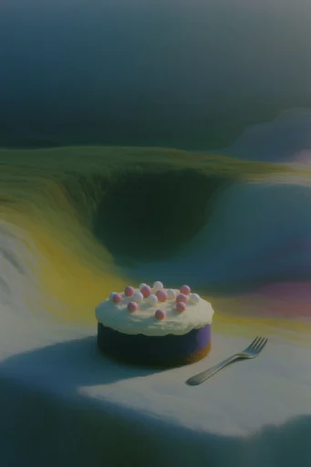 Velvet Verdant Surrealism style reference image — dreamlike atmospheric solitude