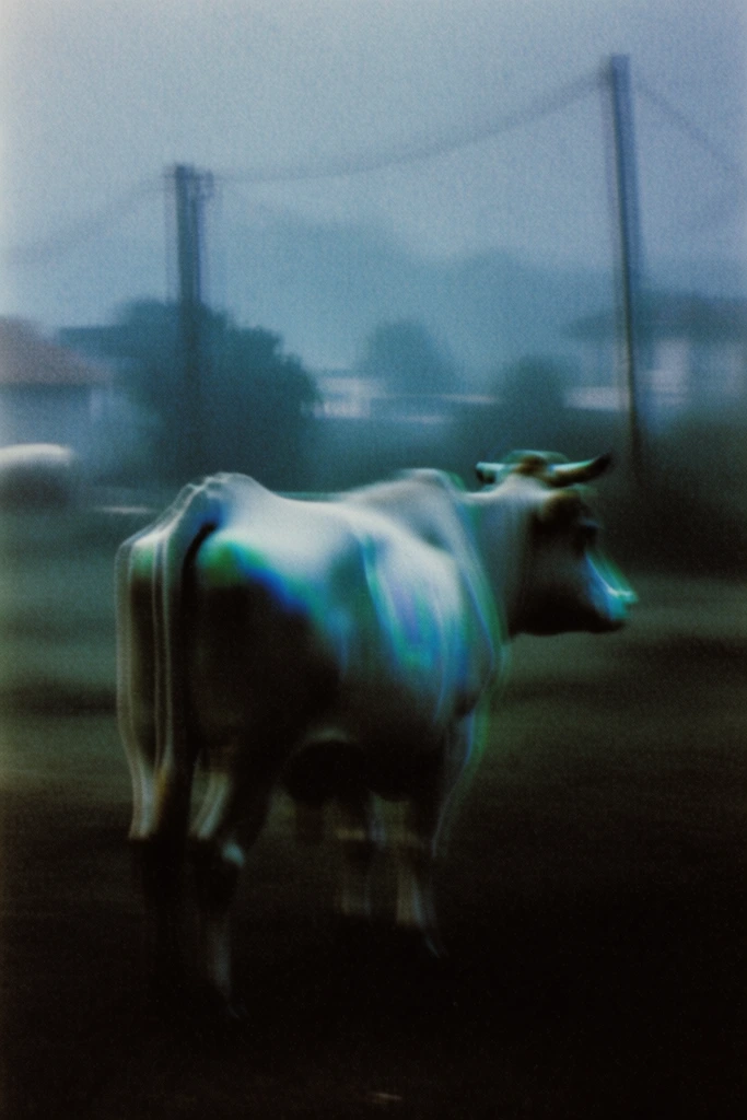 Spectral Analog Glitch style AI image example 3