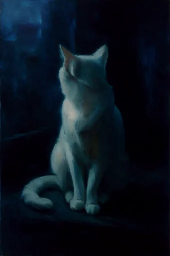 Nocturnal Impasto Abyss style reference image — nocturnal moody tenebrism
