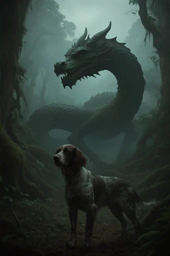 Misty Primeval Gothic style reference image — moss-draped textures