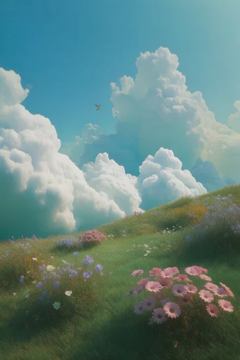 Ethereal Cloud Surrealism style reference image — sculptural composition