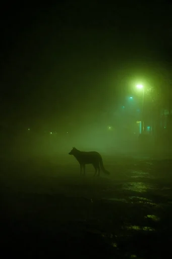 Cinematic Acid Nocturne style AI image example 3