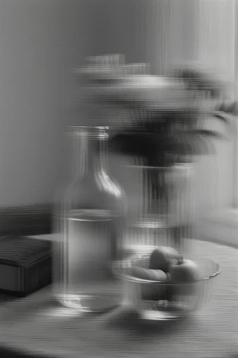 Spectral Kinetic Monochrome style reference image — intentional motion blur