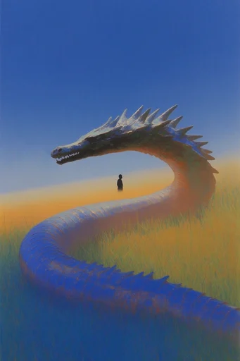 Surreal Minimalist Horizon style reference image — liminal space