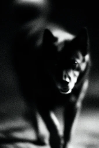 Cinematic Chiaroscuro Noir style reference image — heavy film grain