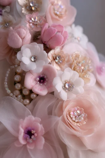 Ethereal Crystalline Editorial style reference image — ethereal reflective surfaces