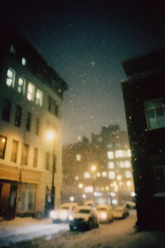 Cinematic Nocturnal Melancholia style reference image — cinematic night photography