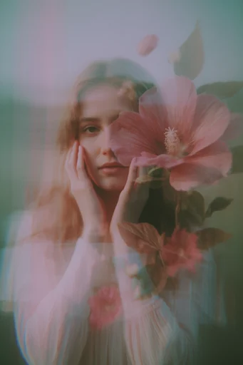 Ethereal Fragmented Melancholy style reference image — refractive glass distortion