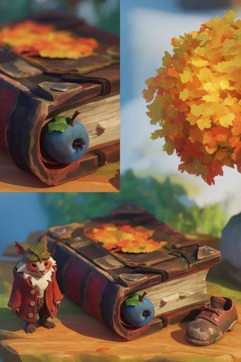 Vibrant Stylized Fantasy style reference image — painterly textures