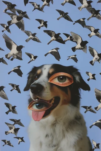 Surrealist Minimalist Fragmentation style reference image — digital glitch distortion