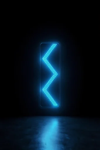 Minimalist Abyssal Neon style reference image — stark chiaroscuro