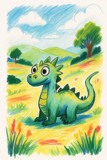 Vibrant Naive Sketchbook style reference image — hand-drawn sketchbook illustration