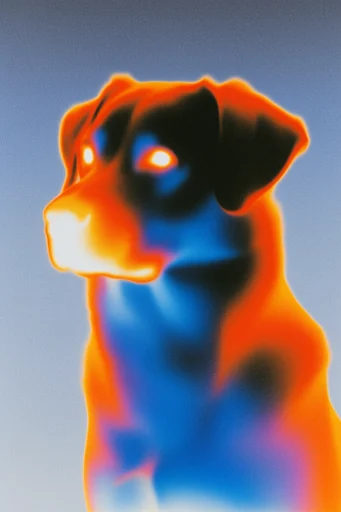Radiant Thermographic Aura style reference image — soft-focus airbrush