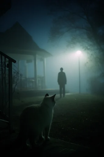 Cinematic Nocturnal Minimalism style AI image example 3