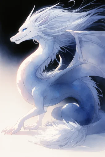 Ethereal Pastel Melancholia style reference image — cobalt and pastel color palette