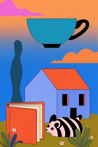 Surreal Retro Pop style reference image — retro pop aesthetic