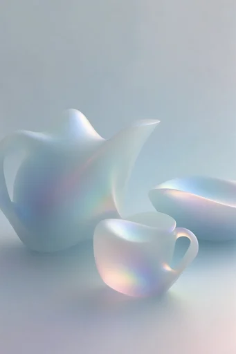 Luminous Fluid Gradient style reference image — iridescent gradient