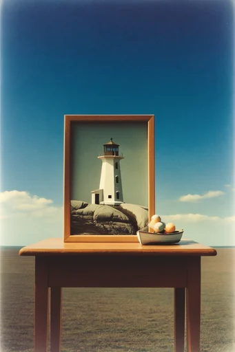 Surrealist Liminal Minimalism style reference image — minimalist surrealism
