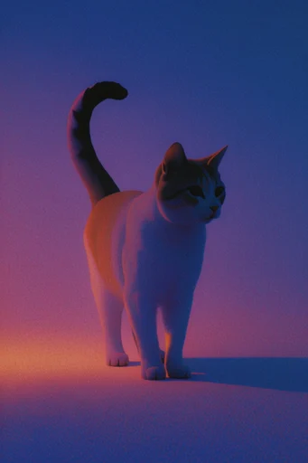 Ethereal Neon Twilight style reference image — high contrast silhouettes