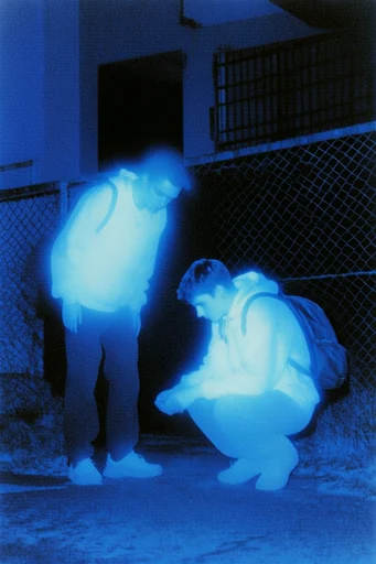 Luminous Cobalt Nocturne style reference image — monochromatic electric blue