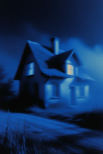 Electric Noir Dither style AI image example 4