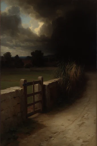 Tenebrous Baroque Melancholia style reference image — tenebrous oil painting