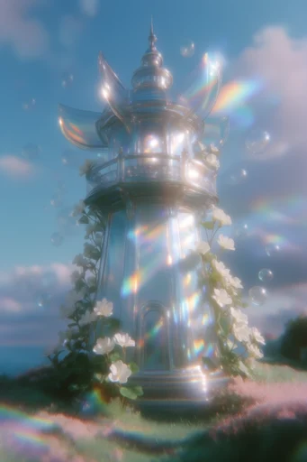 Luminous Prismatic Dreamscape style reference image — dreamy bokeh