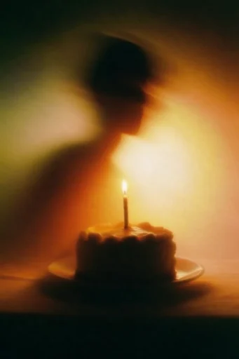 Luminous Amber Silhouette style reference image — high contrast shadows