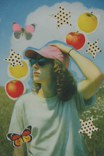 Analog Zine Collage moodboard — generate AI images in this style