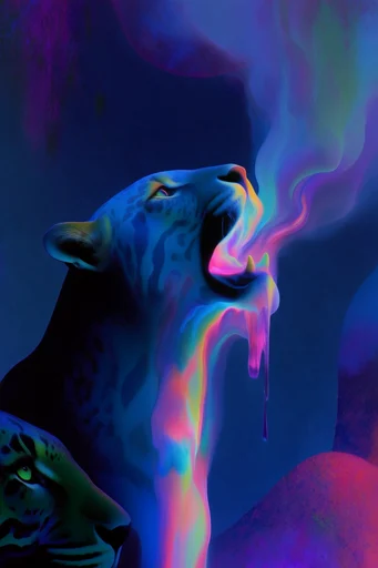 Luminous Chromatic Dissolution style AI image example 3