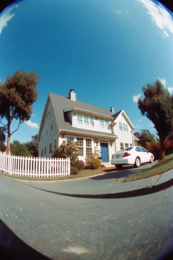 Dynamic Fisheye Urbanism style AI image example 4