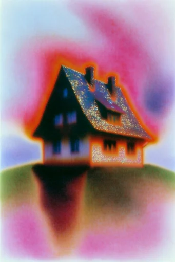 Ethereal Thermal Aura style reference image — grainy texture
