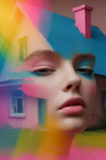 Prismatic Avant-Garde Beauty style AI image example 4