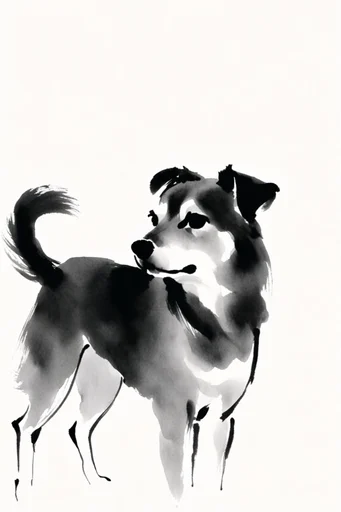 Minimalist Sumi-e Essence style reference image — zen atmosphere