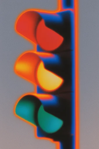 Surreal Thermal Hallucination style reference image — lo-fi film grain