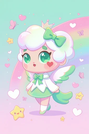 Ethereal Pastel Dreamcore style reference image — shimmering glitter overlay