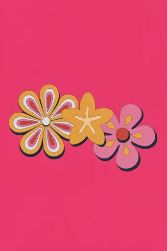 Playful Retro Pop style reference image — flat graphic design