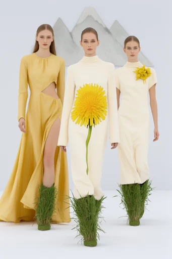 Minimalist Surrealist Couture style reference image — minimalist studio photography