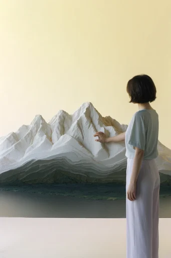 Refined Minimalist Pastel style reference image — minimalist studio portraiture