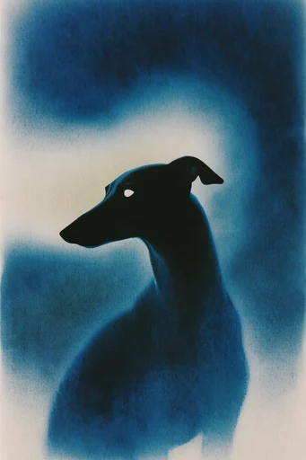 Ethereal Nocturnal Noir style reference image — minimalist nocturne composition