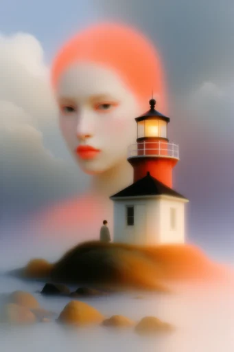 Vibrant Surreal Maximalism style reference image — shallow depth of field