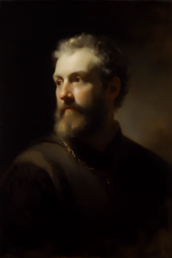Luminous Chiaroscuro Etherealism style reference image — dramatic contrast
