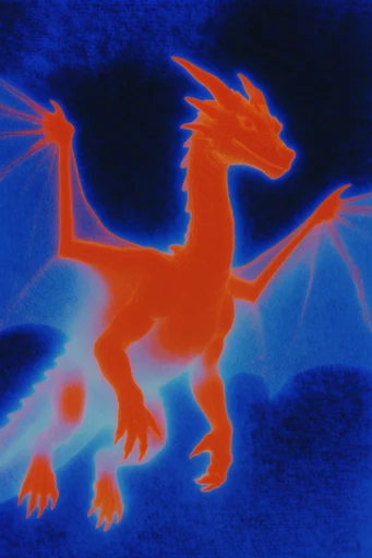 Luminescent Thermal Etherealism style reference image — spectral aura photography