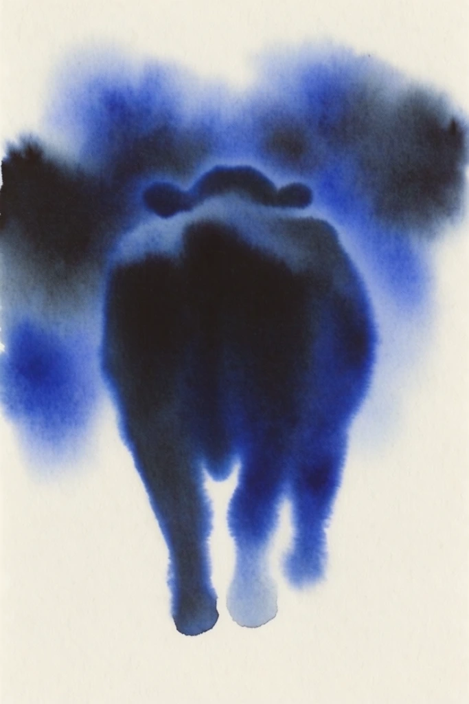 Ethereal Indigo Minimalism style AI image example 3