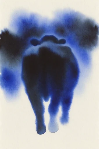 Ethereal Indigo Minimalism style reference image — soft-focus sfumato