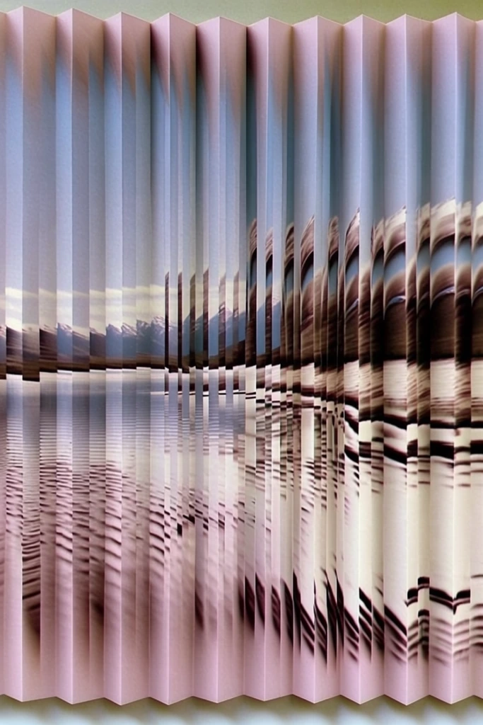Fragmented Optical Surrealism style AI image example 2