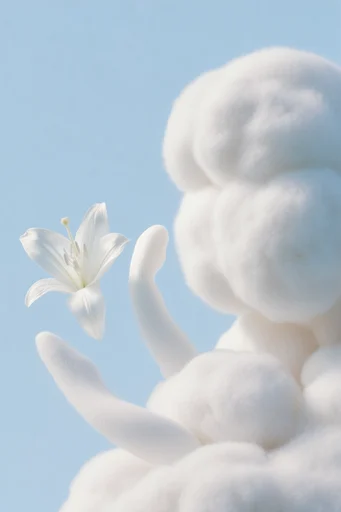 Ethereal Cloud Minimalism style reference image — pastel gradient backdrop